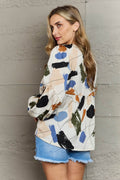Hailey & Co Wishful Thinking Multi Colored Printed Blouse - Hovatok