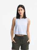 Millennia Round Neck Cropped Active Tank - Hovatok
