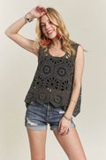 ADORA Crochet Wide Strap Tank - Hovatok