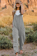 Double Take Full Size V-Neck Sleeveless Jumpsuit with Pockets - Hovatok