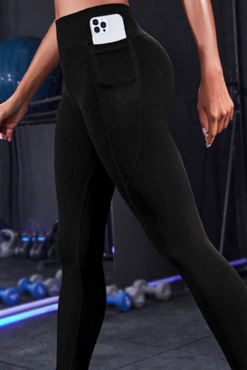 Wide Waistband Sports Leggings - Hovatok