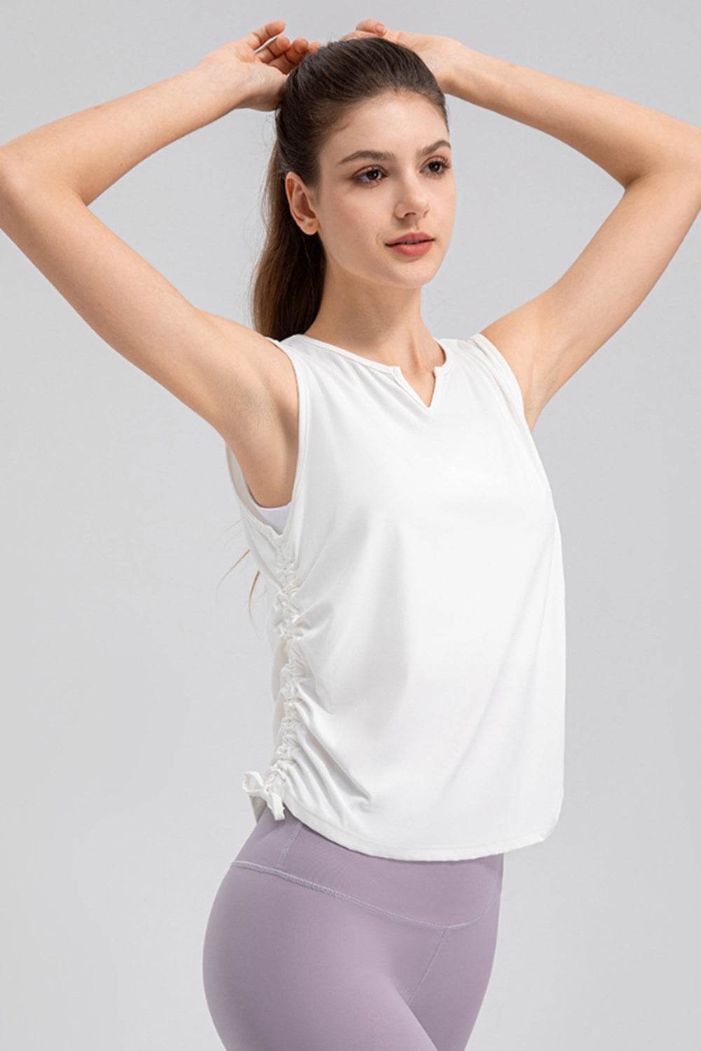 Notched Wide Strap Active Tank - Hovatok