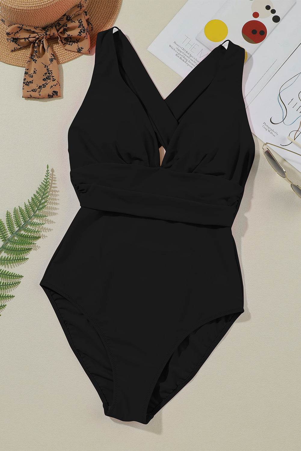 Crisscross Wide Strap One-Piece Swimwear - Hovatok