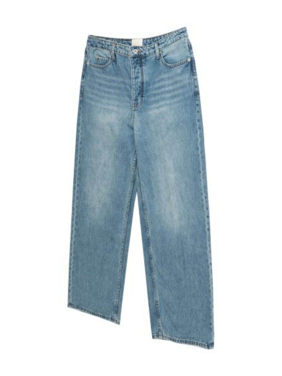 Men's Wide Straight Jeans with Pockets - Hovatok
