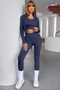 Tank Cropped Active Top and Pants Set - Hovatok