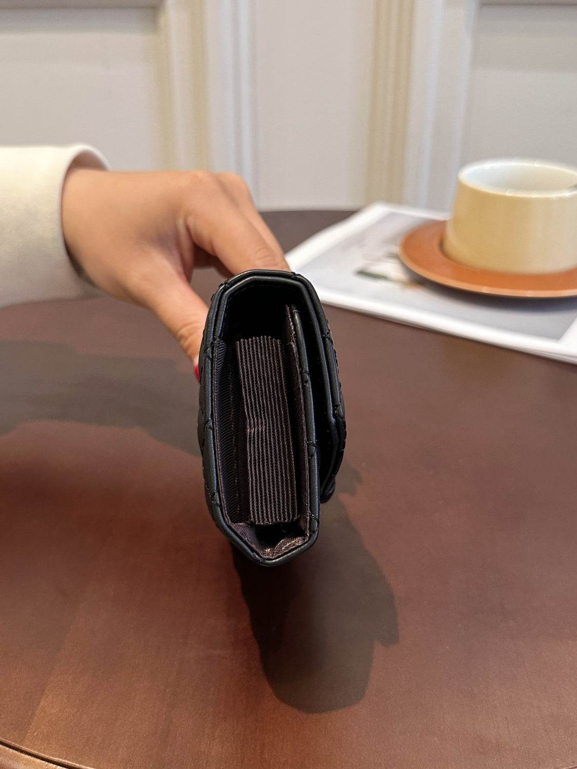 PU Leather Solid Color Wallet - Hovatok