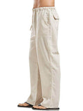 Men's Full Size Drawsting Straight Leg Pants Plus Size - Hovatok