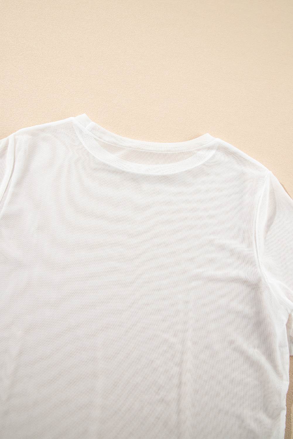 V-Neck Cami and Round Neck Short Sleeve Cover Up Set - Hovatok