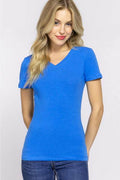 ACTIVE BASIC V-Neck Short Sleeve T-Shirt - Hovatok