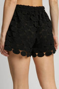 Umgee Full Size Polka Dot Lace Shorts Plus Size - Hovatok