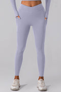 High Waist Active Leggings with Pockets - Hovatok