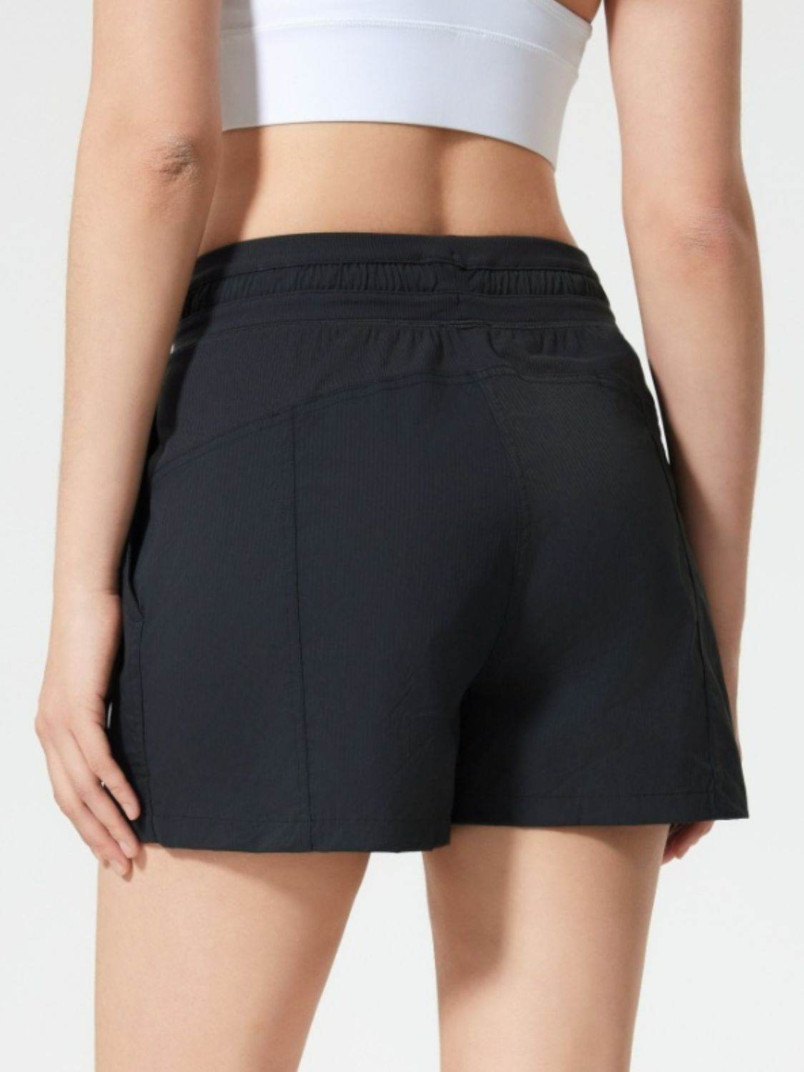 Millennia Drawstring Active Shorts with Pockets - Hovatok