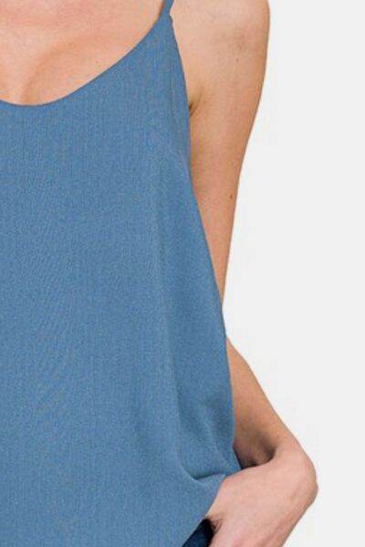 Zenana Two Layered Spaghetti Strap Cami - Hovatok