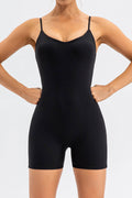 Spaghetti Strap Round Neck Romper - Hovatok