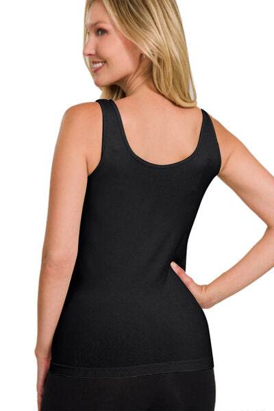 Zenana FRONT & BACK 2-WAY V-NECK / U-NECK SEAMLESS TANK - Hovatok