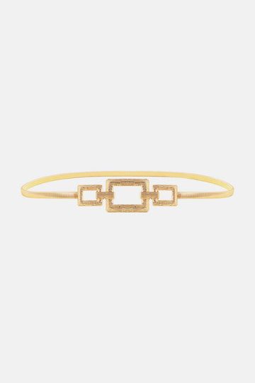 Square Shape Zinc Alloy Buckle Iron Belt - Hovatok