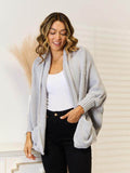 Angel Wings Open Front Cardigan with Pockets - Hovatok