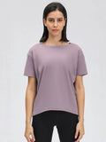 Millennia Round Neck Short Sleeve Active T-Shirt - Hovatok