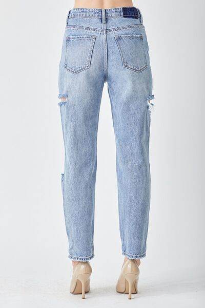 RISEN Distressed Slim Cropped Jeans - Hovatok