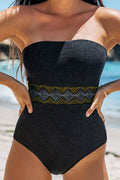 Geometric Tube Sleeveless One-Piece Swimwear - Hovatok