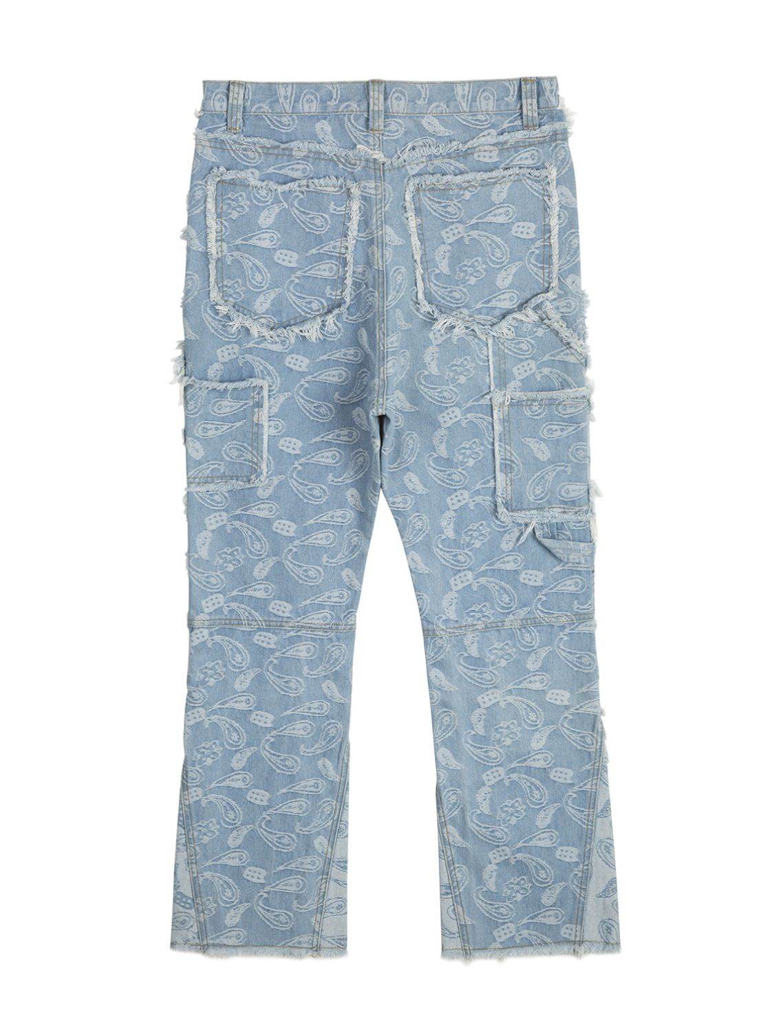 Men's Contrast Washed Bootcut Jeans - Hovatok