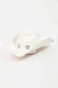 Fame Rhinestone Pave Heart Cowboy Hat - Hovatok