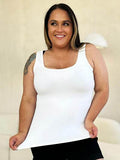 Basic Bae Full Size Square Neck Wide Strap Tank - Hovatok