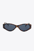 Chain Detail Temple Cat Eye Sunglasses - Hovatok