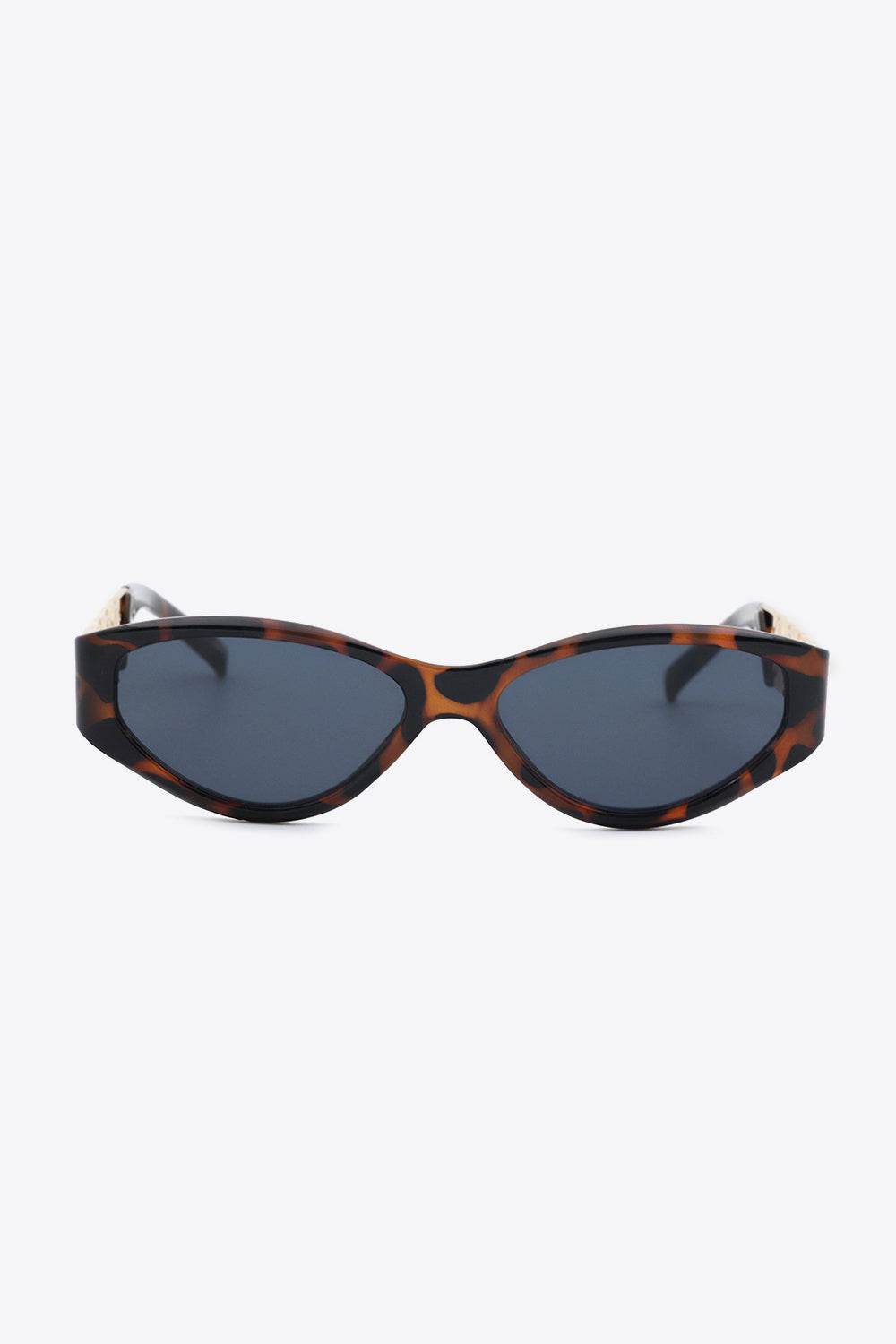Chain Detail Temple Cat Eye Sunglasses - Hovatok