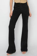 RISEN Full Size High Rise Side Slit Cargo Bootcut Jeans - Hovatok