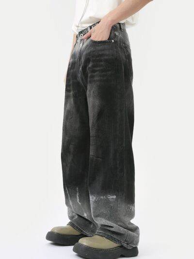 Wide Leg Jeans with Pockets - Hovatok