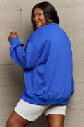 Full Size Round Neck Long Sleeve Sweatshirt - Hovatok