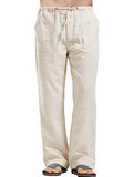 Men's Full Size Drawsting Straight Leg Pants Plus Size - Hovatok