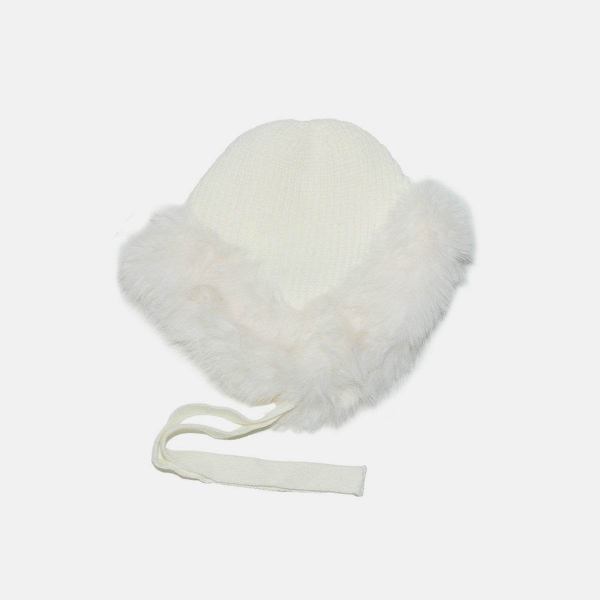 Thermal Tied Fuzzy Winter Hat - Hovatok