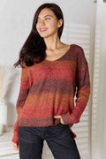 Angel Wings Gradient V-Neck Sweater - Hovatok
