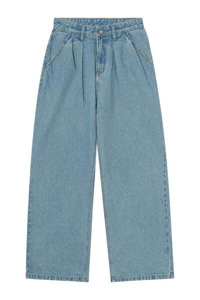 Wide Leg Jeans with Pockets - Hovatok