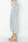 RISEN Full Size Mid Rise Cropped Flare Jeans - Hovatok