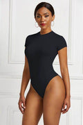 Round Neck Short Sleeve Bodysuit - Hovatok