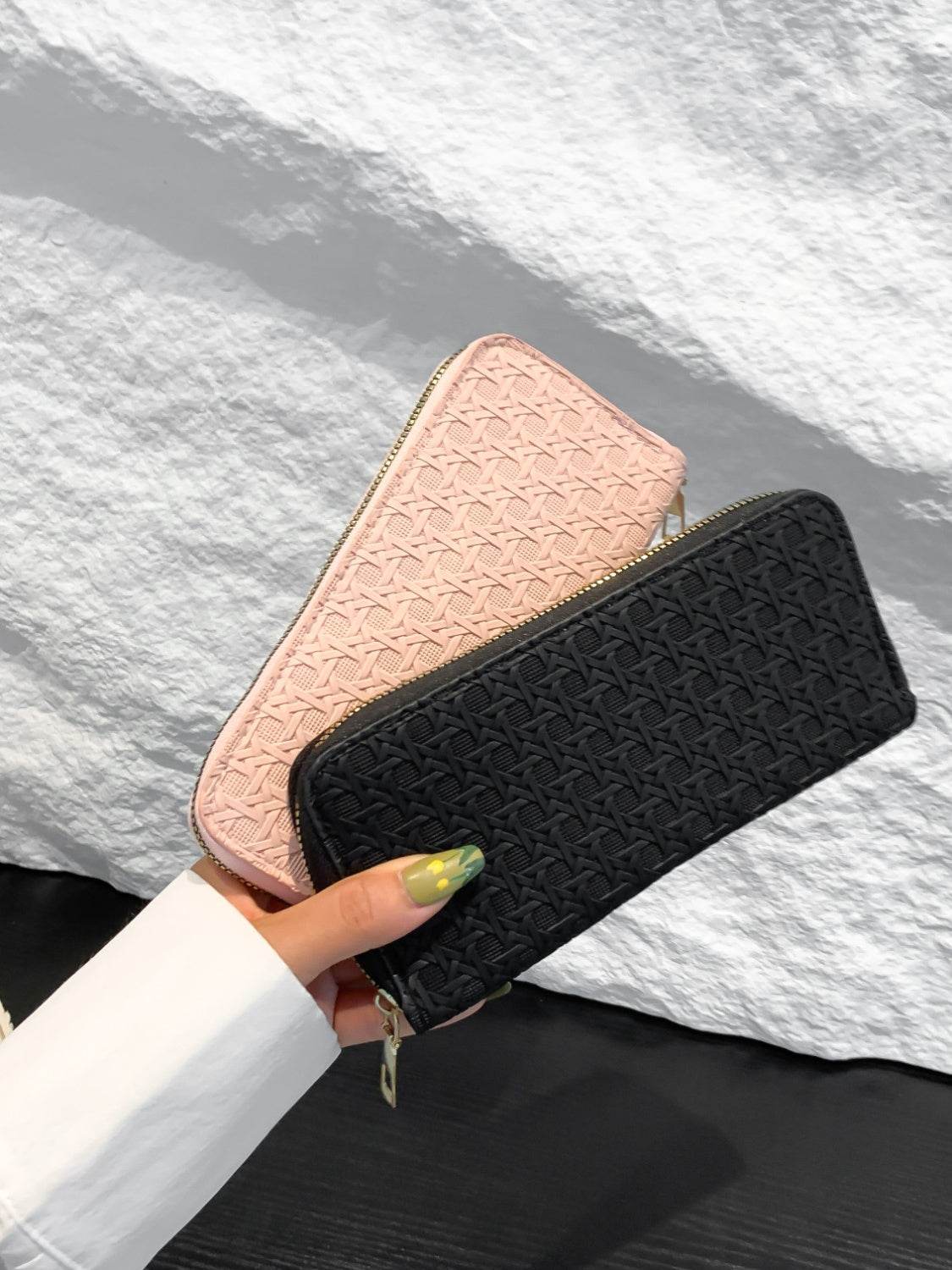 PU Leather Solid Color Wallet - Hovatok