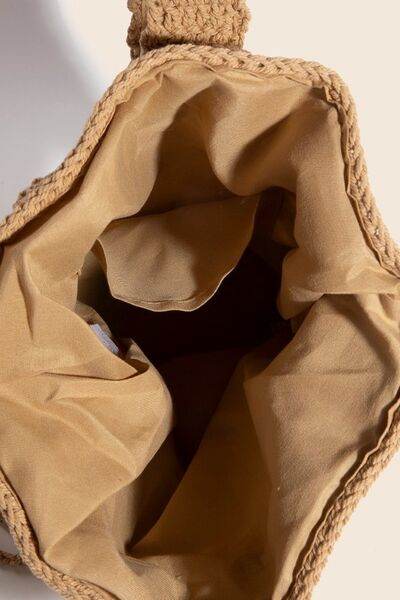 Fame Intricate Braided Single Strap Drawstring Bag - Hovatok