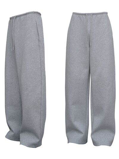 Men's Drawstring Straight-Leg Sweatpants - Hovatok
