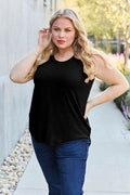 Basic Bae Bamboo Full Size Round Neck Tank - Hovatok