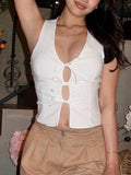 Devine Tied V-Neck Vest - Hovatok