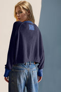 Double Take Contrast Button Up Long Sleeve Cardigan - Hovatok