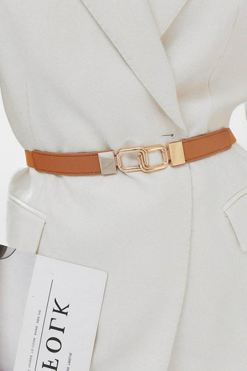 Geometric Double Buckle Elastic Belt - Hovatok