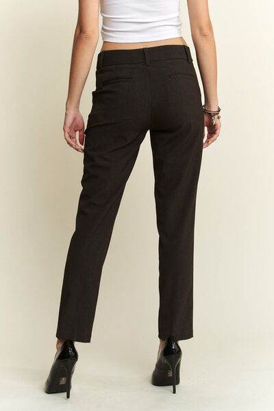 ADORA Zipper Skinny 2 Pockets Pants - Hovatok