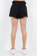 American Bazi High Waist Paper Bag Shorts - Hovatok
