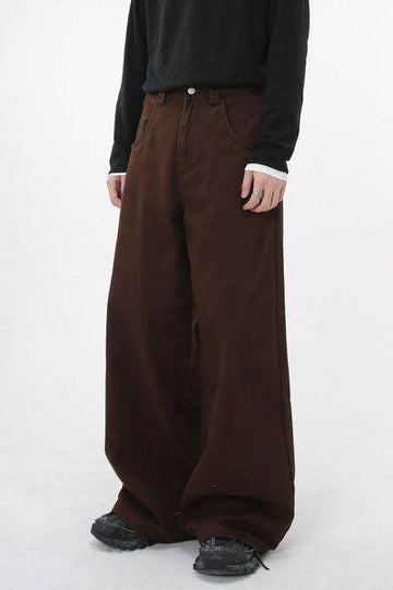 Wide Leg Jeans with Pockets - Hovatok