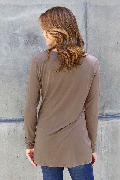 Basic Bae Full Size Round Neck Long Sleeve Top - Hovatok