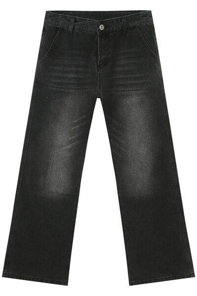 Mid Rise Jeans with Pockets - Hovatok